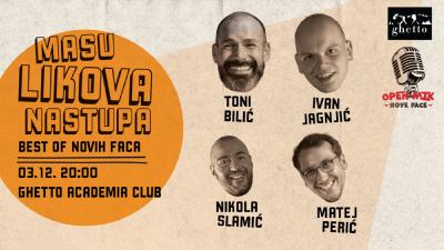 Image STAND UP - MASU LIKOVA NASTUPA - Nove Face u Ghetto Academia Clubu