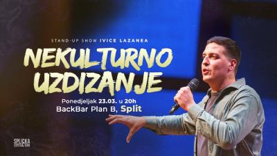 Image BackBar, Split: "Nekulturno uzdizanje" - stand-up show Ivice Lazanea