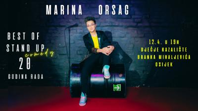 Image Marina Orsag Best of stand up 20 godina karijere @ Dječje kazalište Branka Mihaljevića, Osijek