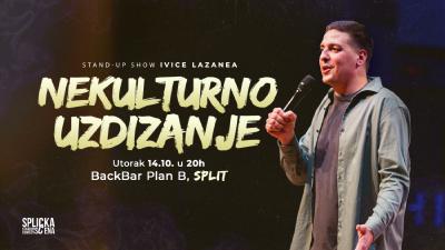 Image BackBar, Split: "Nekulturno uzdizanje" - stand-up show Ivice Lazanea