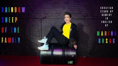 Image "Rainbow Sheep of the Family" stand up by Marina Orsag @De Schuur, Utrecht (NL)