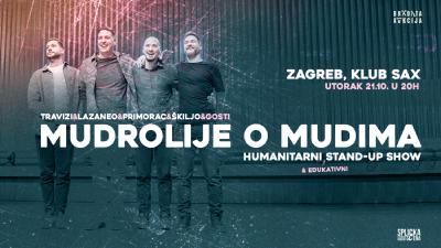 Image RASPRODANO! Zagreb, Sax: "Mudrolije o mudima" - Humanitarni stand-up show SplickeScene u sklopu Bradate aukcije