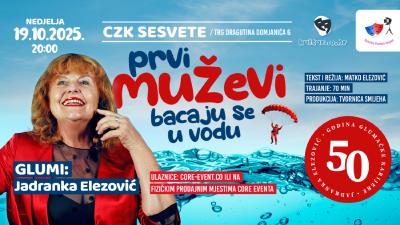 Image PRVI MUŽEVI BACAJU SE U VODI - 50. GODIŠNJICA KARIJERE - CZK SESVETE - 19.10.2025.