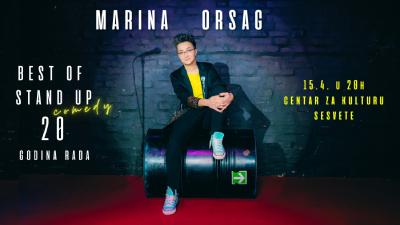 Image Marina Orsag Best of stand up 20 godina karijere @ Centar za kulturu, Sesvete