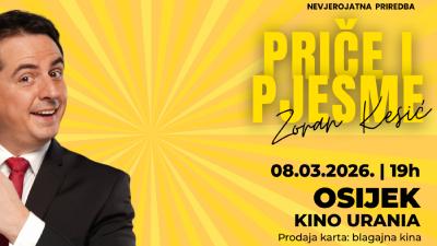 Image 🎤 Zoran Kesić se vraća u Osijek — Priče i p(j)esme 8.3.2026. u 19 sati