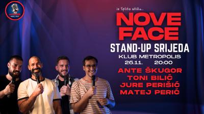 Image STAND UP SHOW - Nove Face u Metropoli  - METROPOLIS CLUB ZAGREB