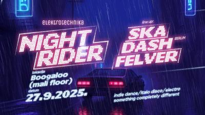 Image NIGHT RIDER @ Boogaloo - retro indie disco electro